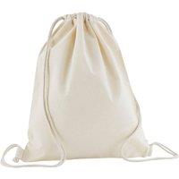 Westford Mill Men's Cotton Drawstring Bag in Natural