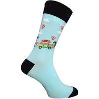 Simply Essentials Men's Toys Campervan Socks in Light Blue | Size: 6-11