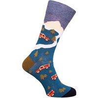 Simply Essentials Men's Toys Van Socks in Khaki | Size: 6-11