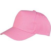 Result Men's Boston 5 Panel Polycotton Baseball Cap in Pink