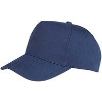 Result Men's Boston 5 Panel Polycotton Baseball Cap in Navy