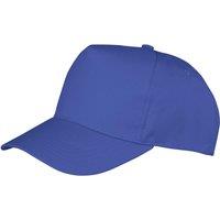 Result Men's Boston 5 Panel Polycotton Baseball Cap in Blue
