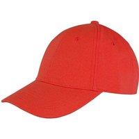 Result Men's Memphis 6 Panel Brushed Cotton Low Profile Baseball Cap in Red
