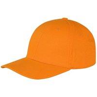 Result Men's Memphis 6 Panel Brushed Cotton Low Profile Baseball Cap in Orange