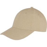 Result Men's Memphis 6 Panel Brushed Cotton Low Profile Baseball Cap in Khaki