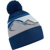 Beechfield Men's Mountain Pom Pom Beanie in Bright Blue