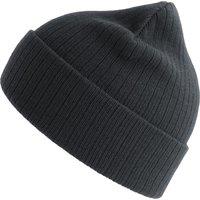 Atlantis Men's Rio Ribbed Beanie in Dark Grey
