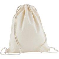 Westford Mill Men's Cotton Drawstring Bag in Natural