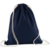 Westford Mill Men's Cotton Drawstring Bag in Navy