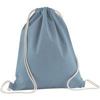 Westford Mill Men's Cotton Drawstring Bag in Duck Egg Blue