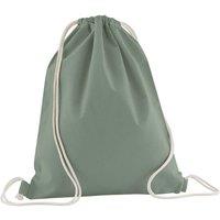 Westford Mill Men's Cotton Drawstring Bag in Dark Green