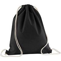 Westford Mill Men's Cotton Drawstring Bag in Black