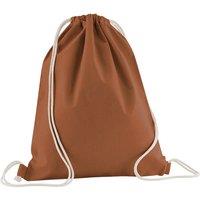 Westford Mill Men's Cotton Drawstring Bag in Terracotta