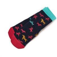 Tikaboo Men's Children Horse Bamboo Ankle Socks in Pink