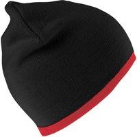 Result Men's Reversible Fashion Beanie in Black
