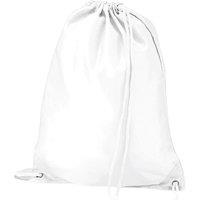 Quadra Men's Drawstring Bag in White