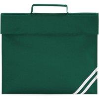 Quadra Men's Classic Book Bag in Bottle Green
