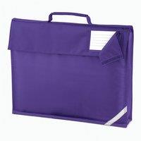 Quadra Men's Reflective Tape Book Bag in Purple