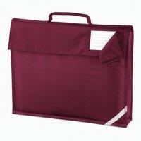 Quadra Men's Reflective Tape Book Bag in Burgundy