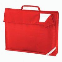 Quadra Men's Reflective Tape Book Bag in Light Red