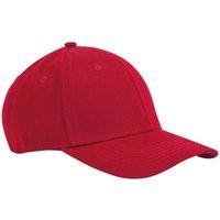 Beechfield Men's Classic Cotton 6 Panel Baseball Cap in Red
