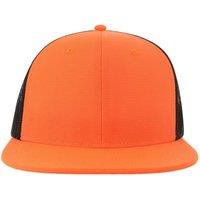 Atlantis Men's Mesh 6 Panel Trucker Cap in Orange