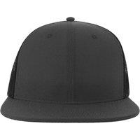 Atlantis Men's Mesh 6 Panel Trucker Cap in Dark Grey