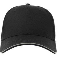 Atlantis Men's Reflective 5 Panel Baseball Cap in Black
