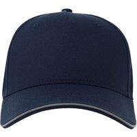 Atlantis Men's Reflective 5 Panel Baseball Cap in Navy