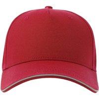 Atlantis Men's Reflective 5 Panel Baseball Cap in Red
