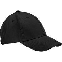 Beechfield Men's 6 Panel Cotton Canvas Cap in Black