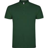 ROLY Men's Star Short-Sleeved Polo Shirt in Bottle Green | Size: Small
