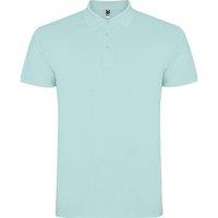 ROLY Men's Star Short-Sleeved Polo Shirt in Mint | Size: 2XL