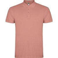 ROLY Men's Star Short-Sleeved Polo Shirt in Terracotta | Size: Small