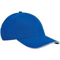 Beechfield Men's Classic Cotton Sandwich Peak Cap in Blue