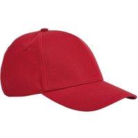 Beechfield Men's Classic Cotton Panelled Cap in Red
