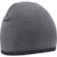 Beechfield Men's Two Tone Pull-On Beanie in Dark Grey