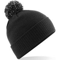 Beechfield Men's Two Tone Cuffed Orange Beanie in Pale Grey
