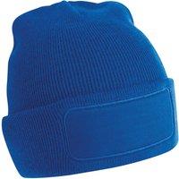Beechfield Men's Patch Beanie in Pale Blue