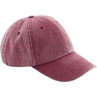 Beechfield Men's Vintage Low Profile Cap in Red