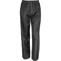 Result Core Men's Waterproof Trousers in Black | Size: Large