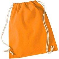 Westford Mill Men's Cotton Drawstring Bag in Orange