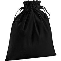 Westford Mill Men's Cotton Drawstring Bag in Black | Size: XS