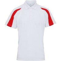 AWDis Cool Men's Contrast Polo Shirt in Off-White | Size: Large
