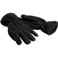 Beechfield Men's Thinsulate SupaFleece Gloves in Black | Size: S/M