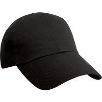 Result Men's Pro Style Heavy Cotton Cap in Black