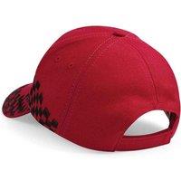 Beechfield Men's Grand Prix Baseball Cap in Red