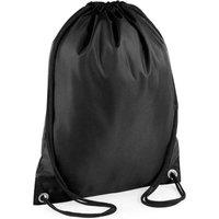 Bagbase Men's Budget Drawstring Bag in Black