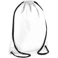 Bagbase Men's Budget Drawstring Bag in White
