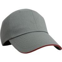 Result Men's Herringbone Sandwich Peak Baseball Cap in Grey